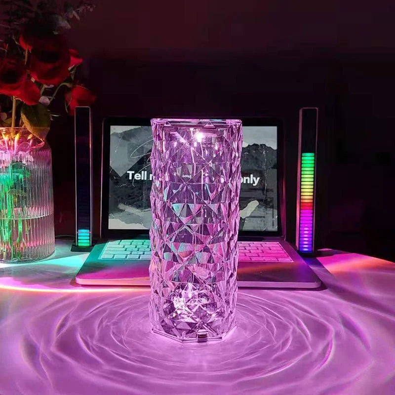 Crystal Rose Lamps